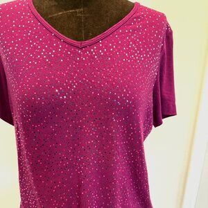 St John hot pink top